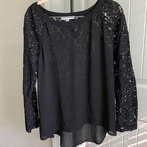 Black lace blouse